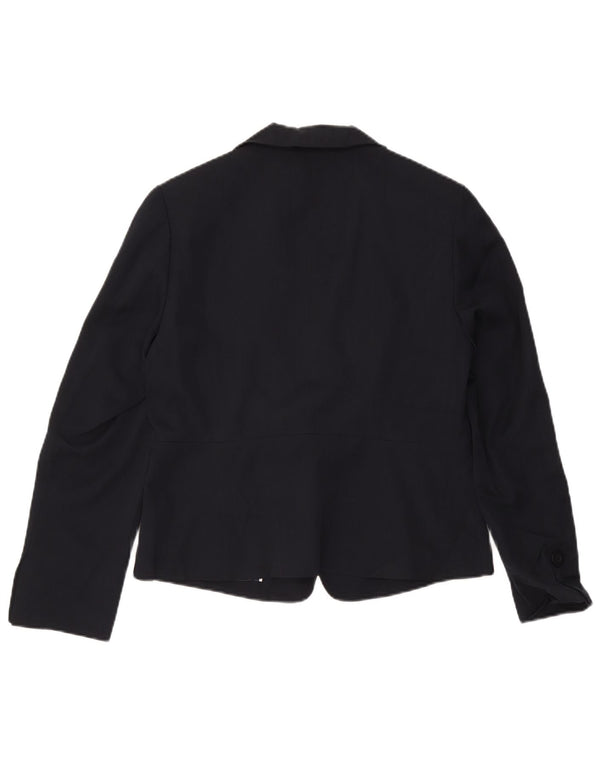 Giacca blazer da donna Marks & Spencer UK 14 medio blu navy a righe
