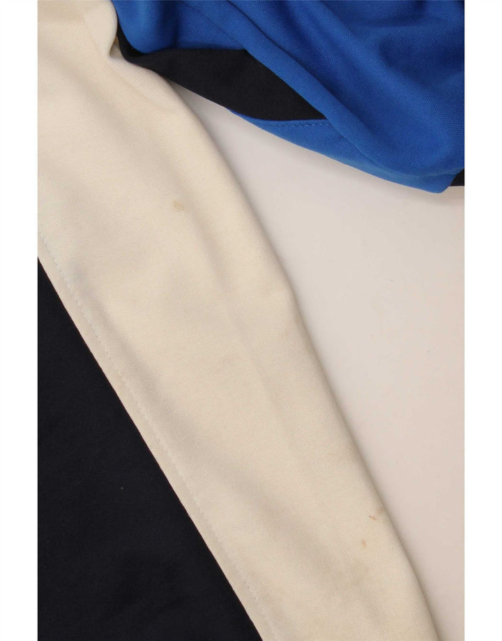Giacca da ginnastica grafica da uomo Diadora Large in poliestere color block blu