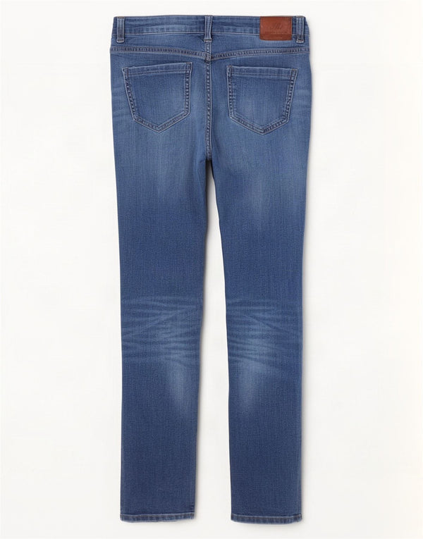 Jeans skinny da donna a vita media Zara EU 38 piccoli W28 L29 blu