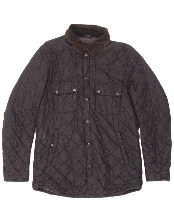 Giacca trapuntata da uomo Barbour UK 38 media blu navy in poliammide