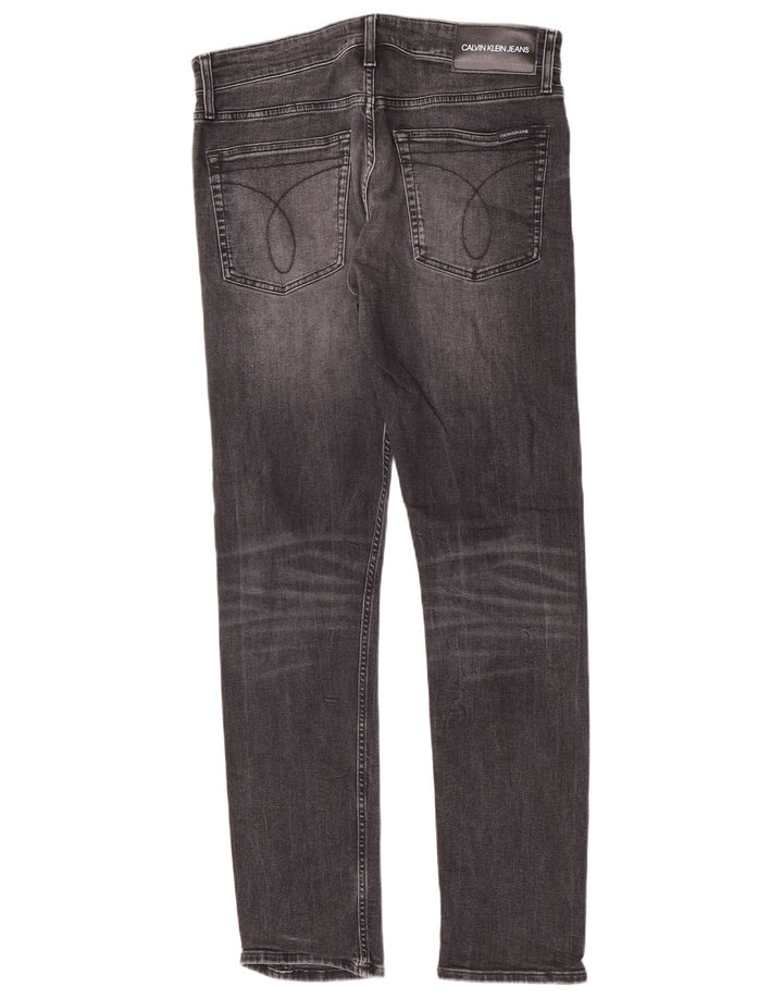 Jeans slim da uomo Calvin Klein W32 L32 cotone grigio