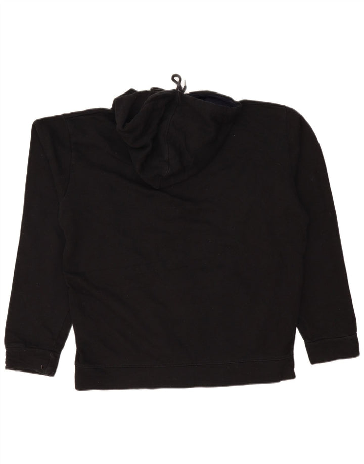 Maglione con cappuccio grafico da uomo CHAMPION grande in cotone nero