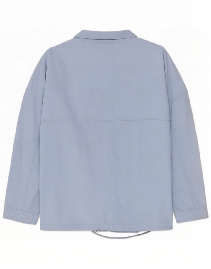 Giubbotto bomber oversize da donna Marks & Spencer UK 12 Viscosa blu medio