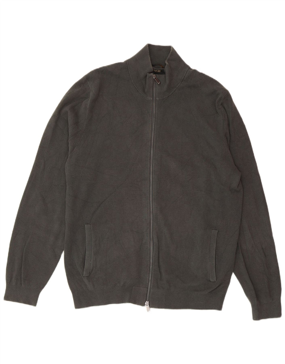 Maglione cardigan da uomo MASSIMO DUTTI 2XL cotone grigio