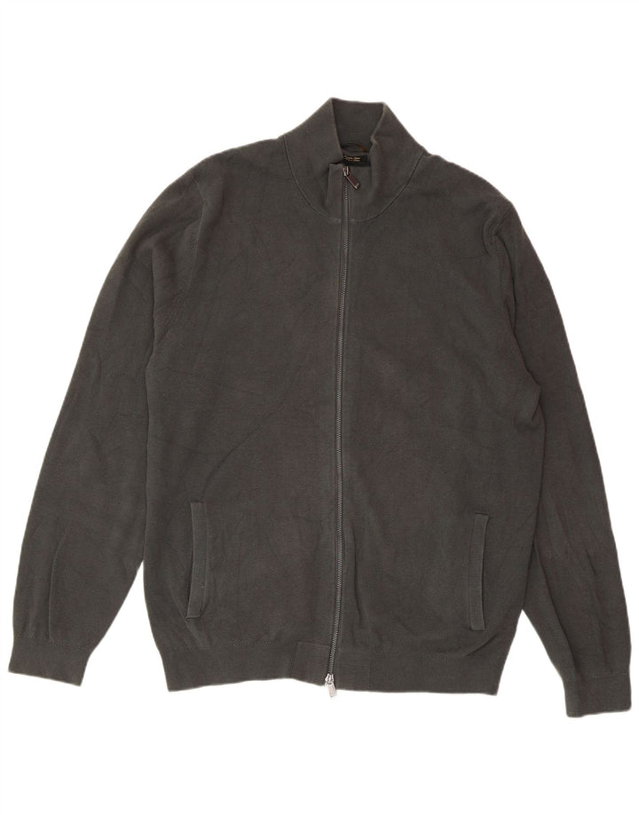 Maglione cardigan da uomo MASSIMO DUTTI 2XL cotone grigio