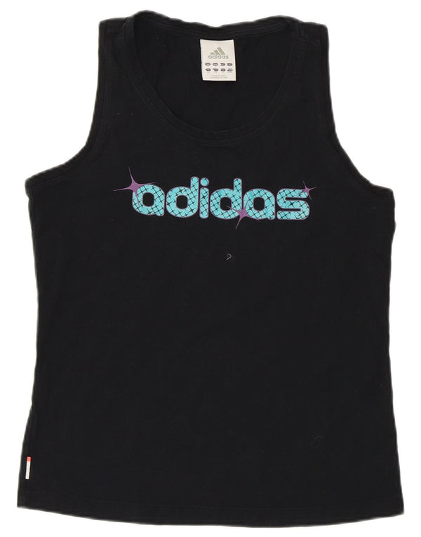 Canotta grafica da donna ADIDAS UK 14 cotone nero medio