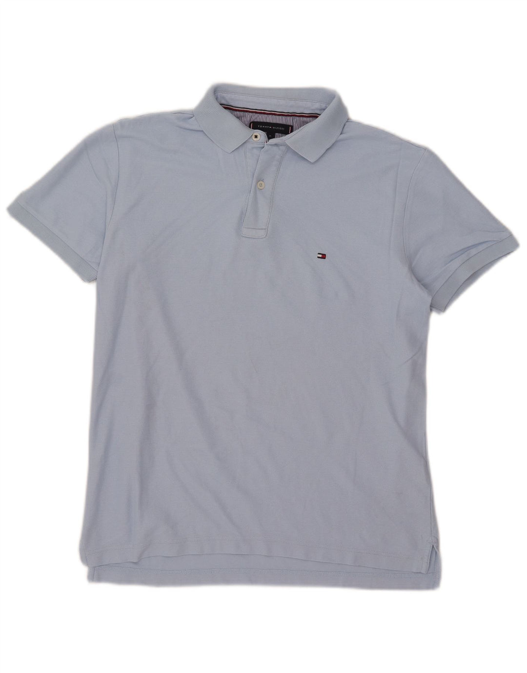 Polo da uomo vestibilità regolare Tommy Hilfiger in cotone blu medio
