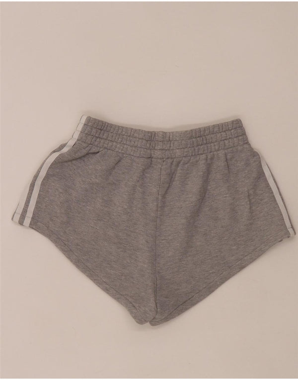 Pantaloncini sportivi Adidas da donna UK 6 XS in cotone grigio