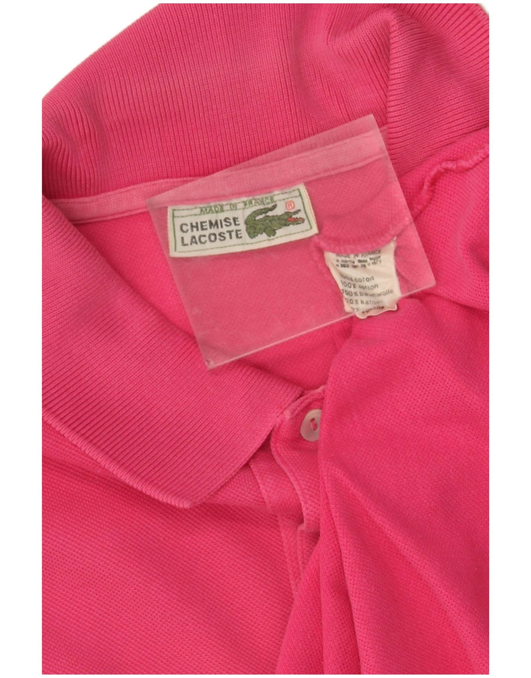 Polo da uomo Lacoste grande in cotone rosa