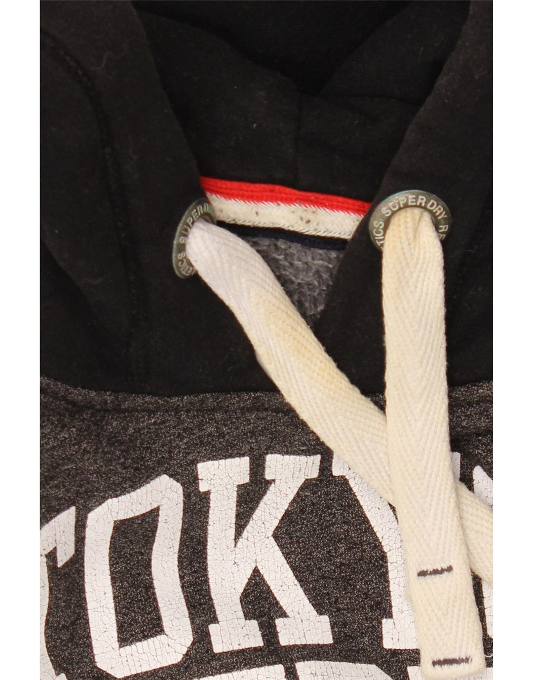 Felpa con cappuccio grafica da uomo SUPERDRY per atletica leggera, grande, color grigio