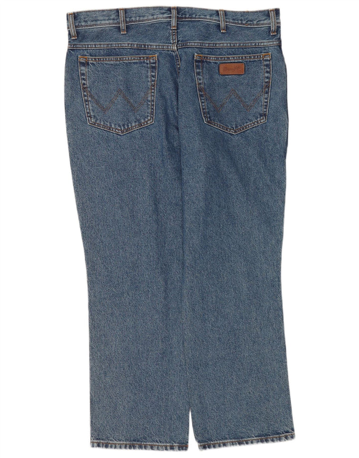 Jeans dritti da uomo Wrangler vestibilità regolare W40 L30 cotone blu