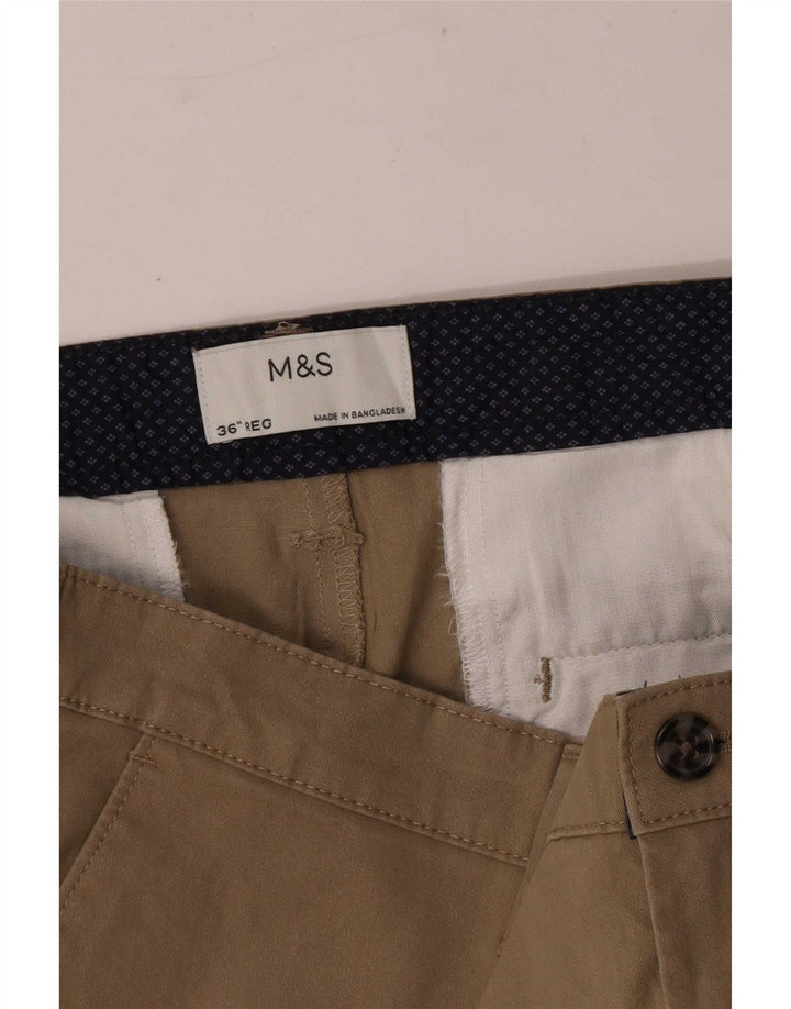 Pantaloncini chino da uomo Marks & Spencer grandi W36 beige