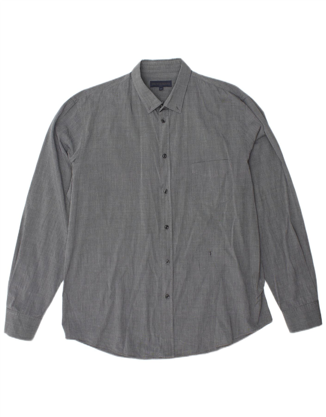 Camicia Uomo TRUSSARDI Taglia 43 Gessato Grande Grigio