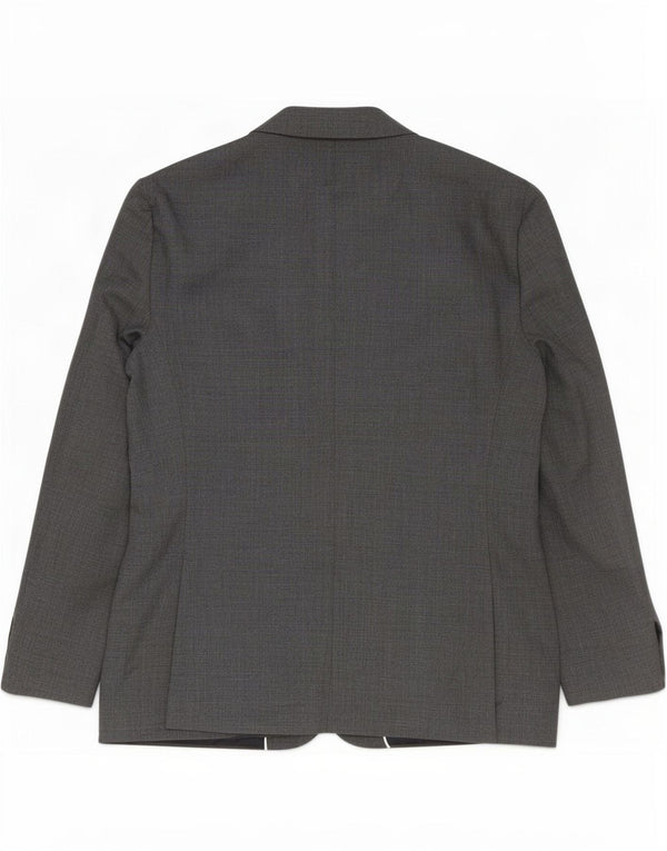 Giacca blazer a 2 bottoni da uomo Marks & Spencer taglia 44 2XL lana vergine grigia