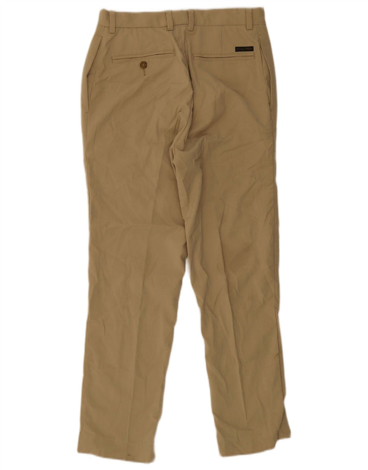 Pantaloni chino slim da uomo Tommy Hilfiger W32 L30 poliestere beige