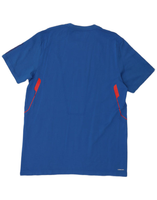 T-shirt Adidas Climacool da uomo Top XL blu in poliammide