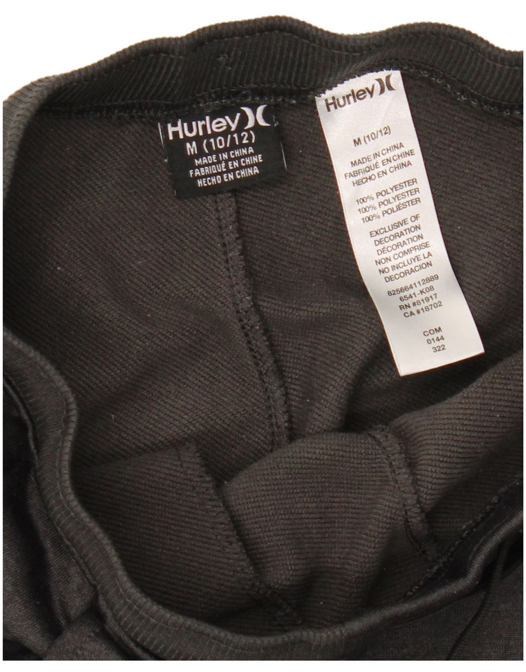 Pantaloni da tuta da ragazzo Hurley Joggers 10-11 anni Poliestere grigio medio