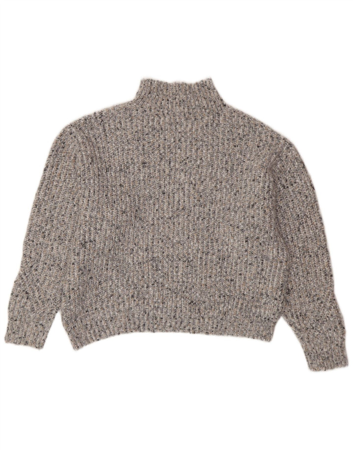 Maglione maglione a collo alto da uomo Marks & Spencer UK 14 Grigio medio chiazzato