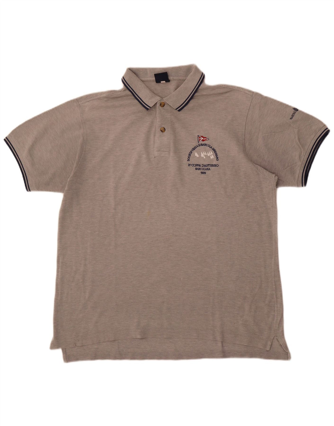 Polo da uomo Marina Yachting grande grigia
