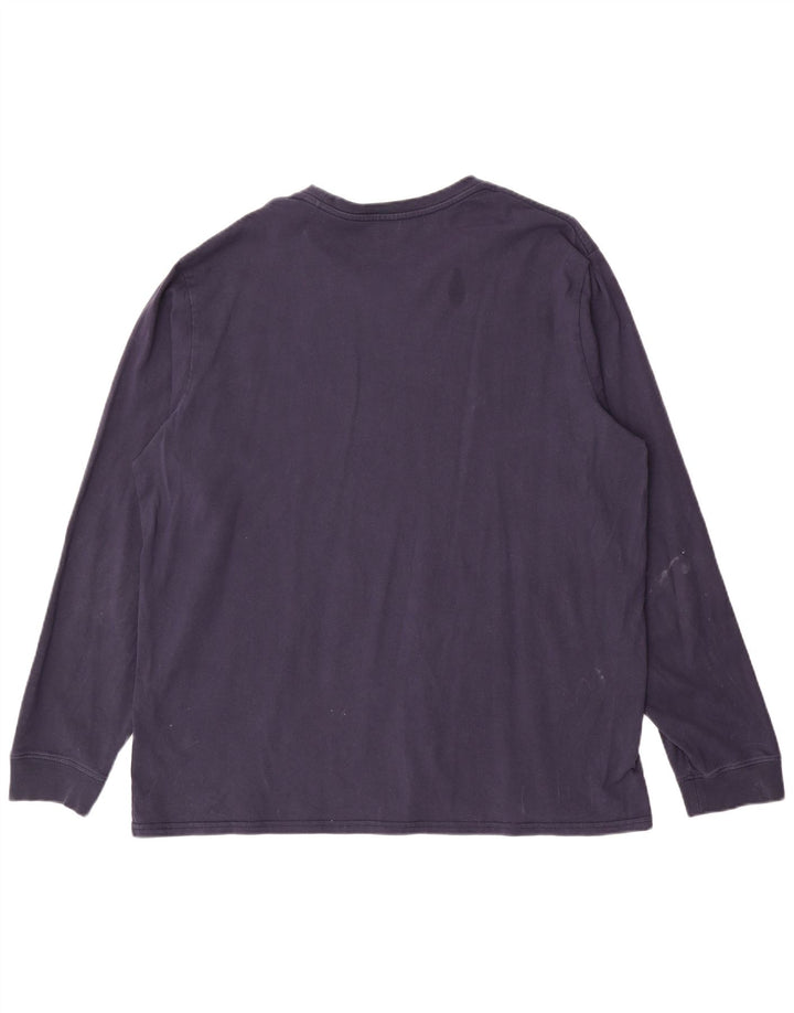 Levi's Maglia da uomo con vestibilità standard, manica lunga, XL, cotone blu navy
