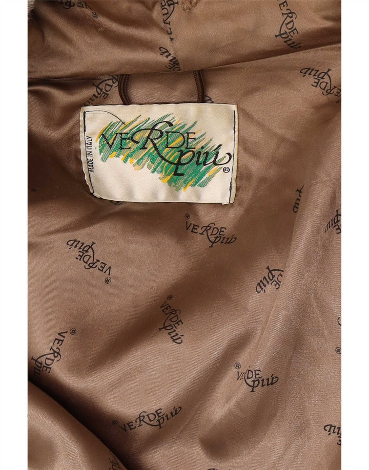 Soprabito oversize con cappuccio da donna Verde Più IT 42 Beige medio geometrico