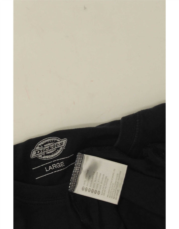 Dickies T-shirt grafica da uomo Top Large in cotone blu navy
