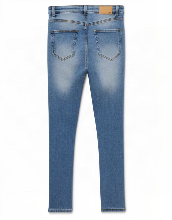 Jeans skinny effetto invecchiato da donna Zara EU 38 medio W28 L27 blu