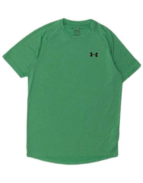 T-shirt da uomo vestibilità ampia Under Armour, piccola, in poliestere verde