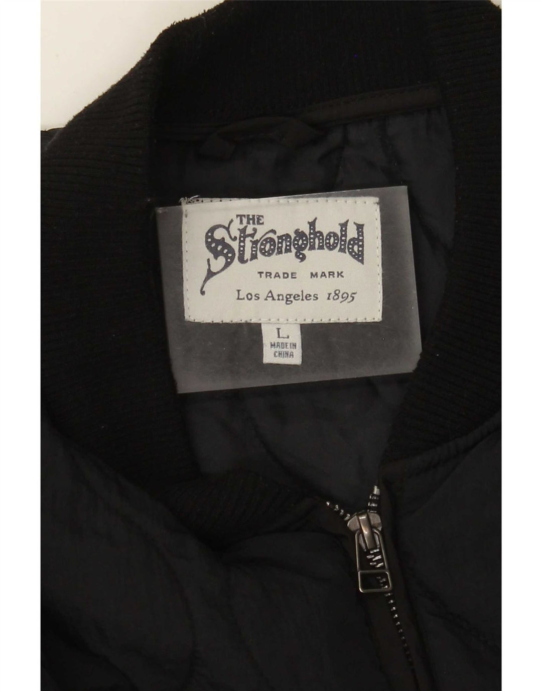 Giacca trapuntata da uomo The Stronghold UK 40 grande nera