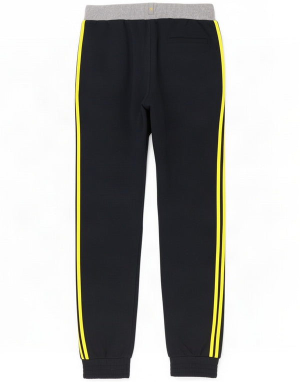 Pantaloni da tuta da uomo Adidas Joggers UK 44/46 Large Nero Colourblock