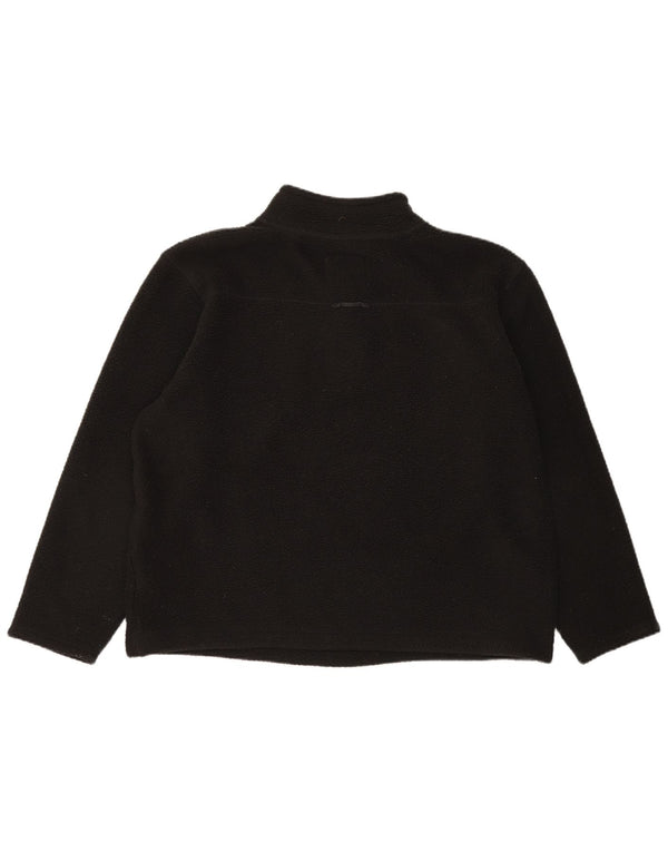 Maglione in pile da uomo con collo abbottonato Weird Fish XL poliestere nero