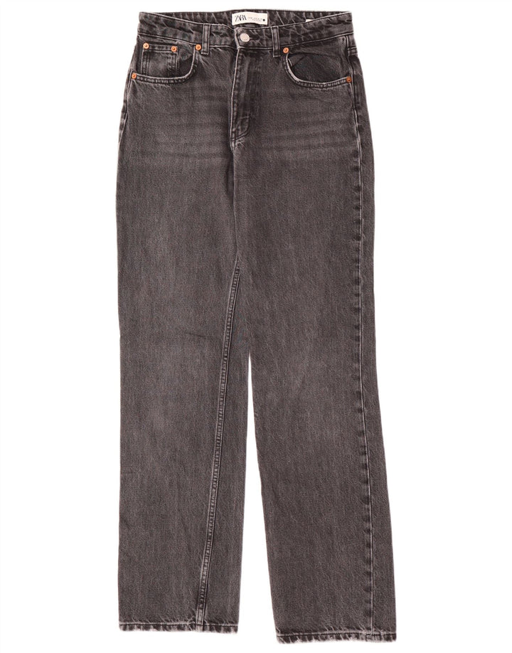 Zara Womens Straight Jeans EU 38 Small W28 L32 Grey