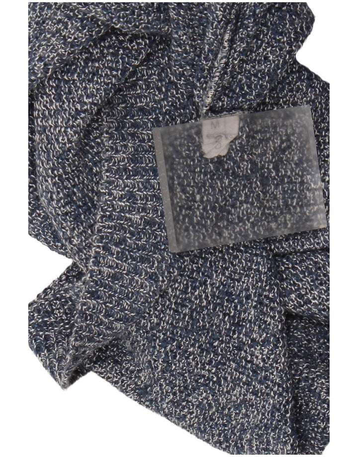 Canotta oversize oversize da donna vintage UK 14 blu medio screziato