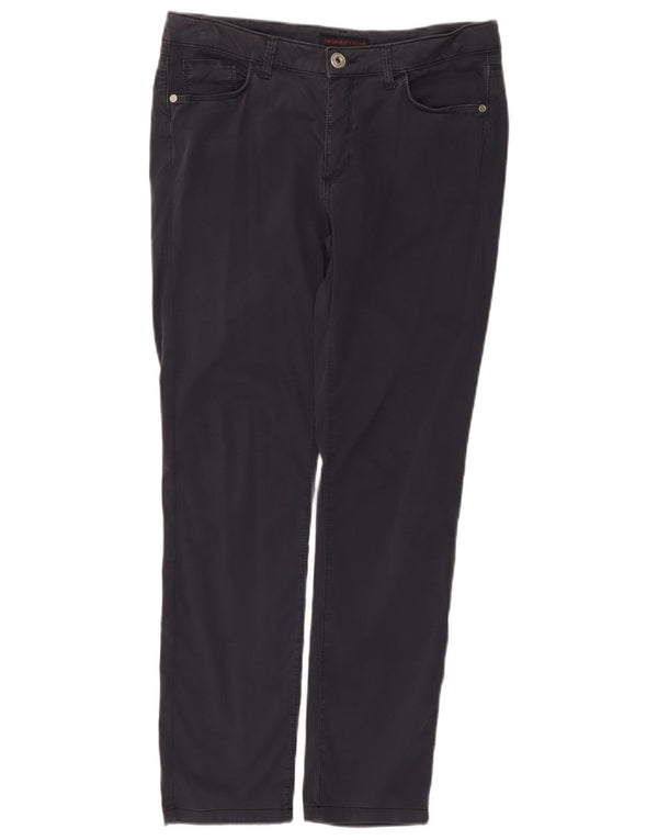Pantaloni Casual Slim Donna Trussardi W30 L28 Blu Navy Cotone