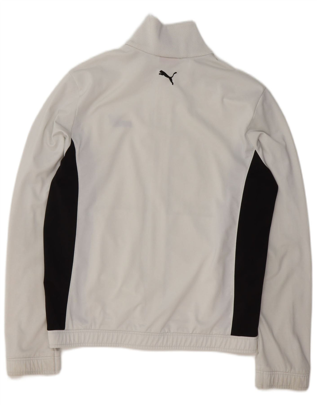 Giacca da tuta da uomo Puma in poliestere color block bianco medio