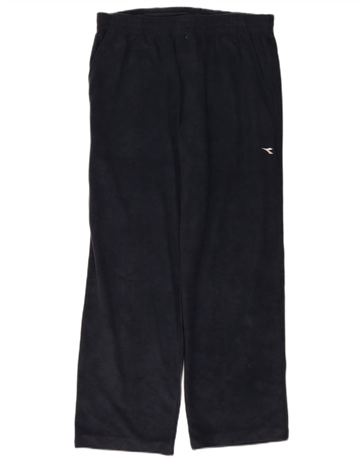 DIADORA Pantaloni da tuta da uomo in velluto UK 40 Medio Blu Navy Poliestere
