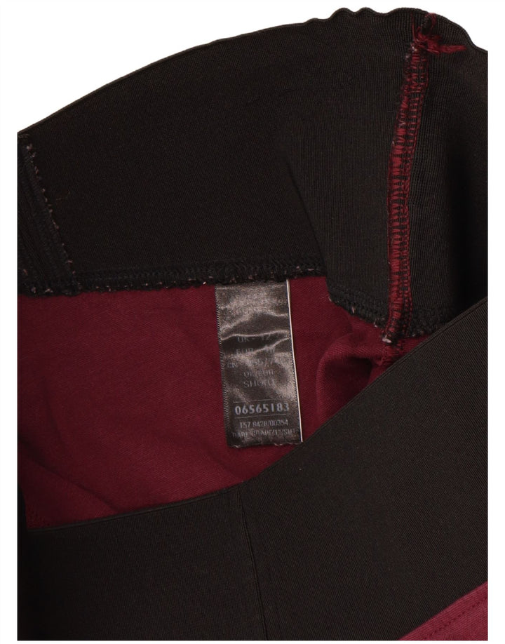 Leggings da donna Marks & Spencer UK 12 Viscosa bordeaux medio
