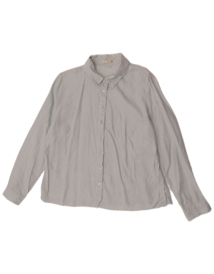 Camicia da donna Boden UK 18 XL Lino blu