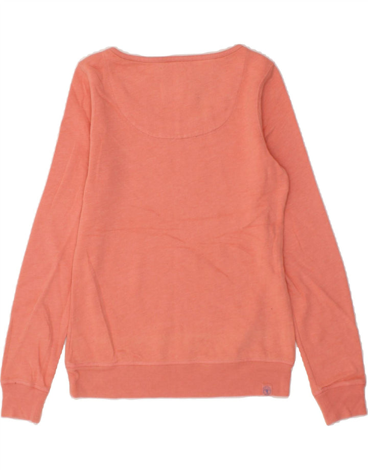 FAT FACE Womens Sweatshirt Jumper UK 10 Small  Orange Cotton Vintage Fat Face and Second-Hand Fat Face from Messina Hembry 
