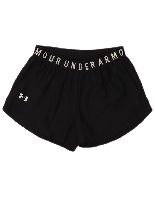 Pantaloncini sportivi Under Armour da donna Heat Gear Graphic UK 10 piccoli neri