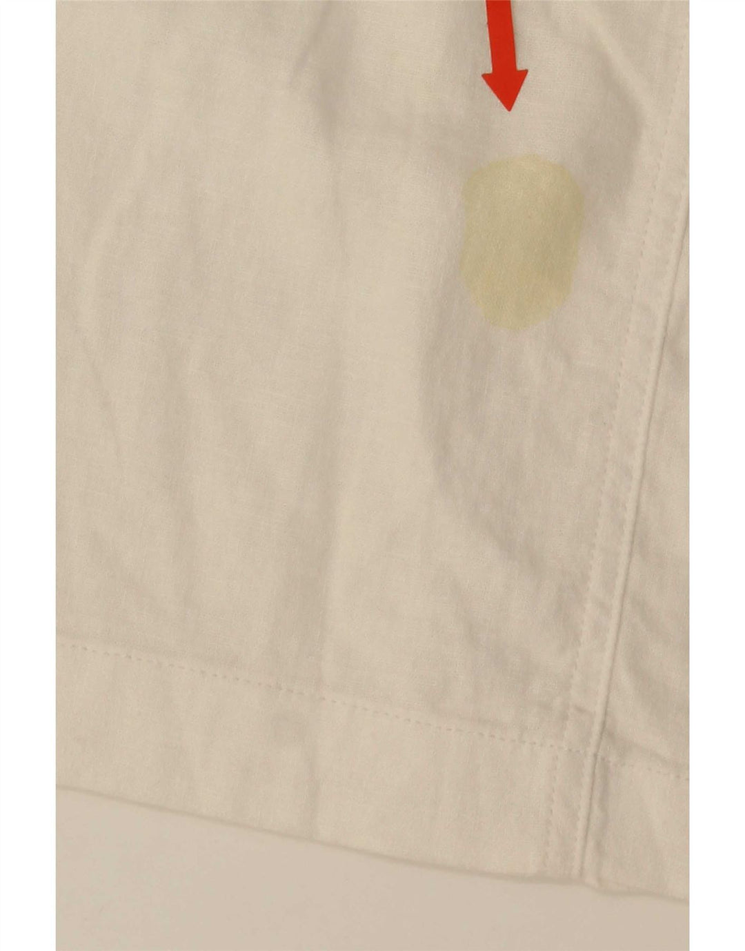 Gonna dritta da donna Marks & Spencer UK 14 Large W32 lino bianco
