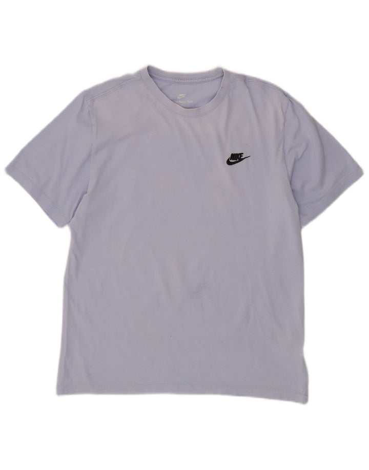 T-shirt da uomo NIKE Top blu medio in cotone