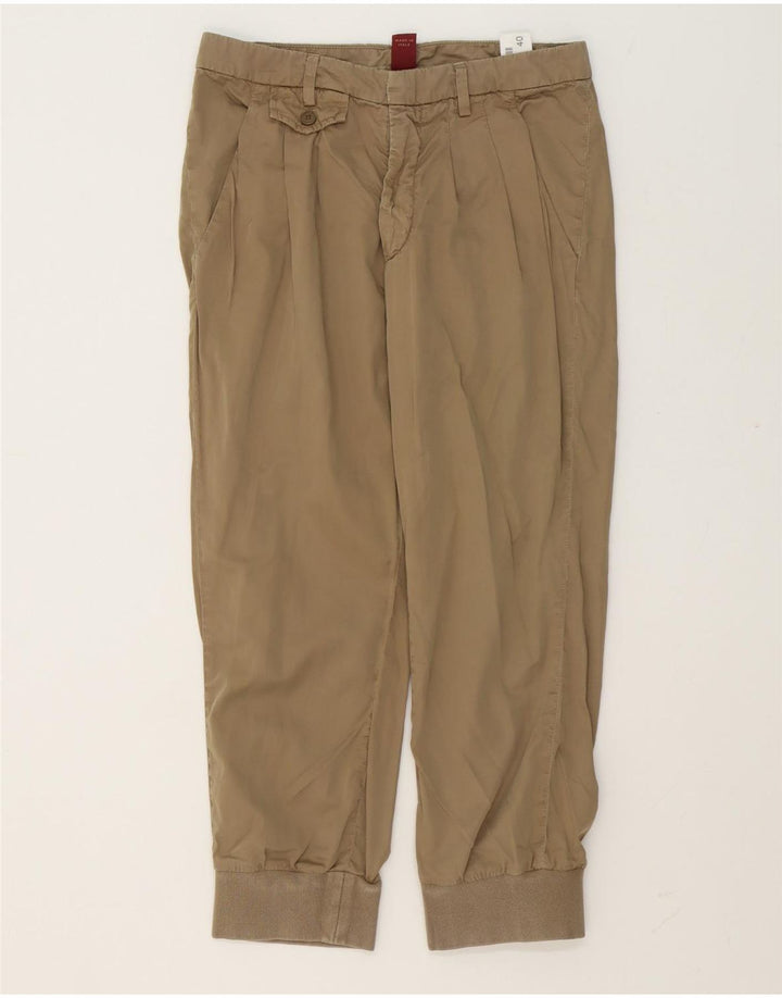 Dondup Pantaloni Corti da Donna con Pegged Joggers EU 40 Medio W30 L24 Marrone