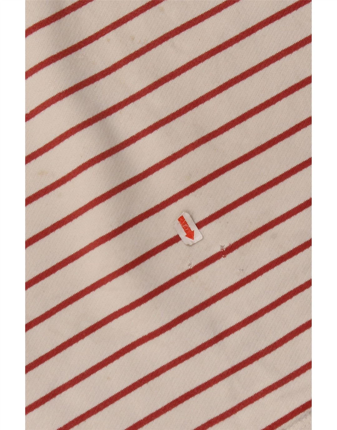 FAT FACE Top da donna a maniche lunghe UK 8 piccolo cotone a righe bianco sporco