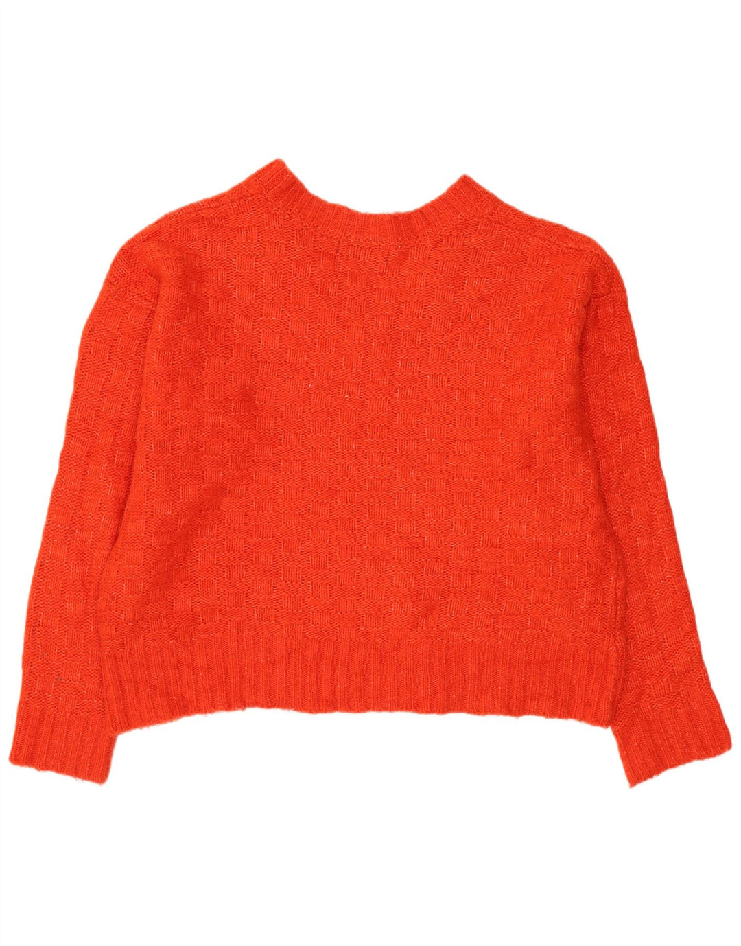 Maglione oversize con scollo a V da donna Marks & Spencer UK 14 rosso medio