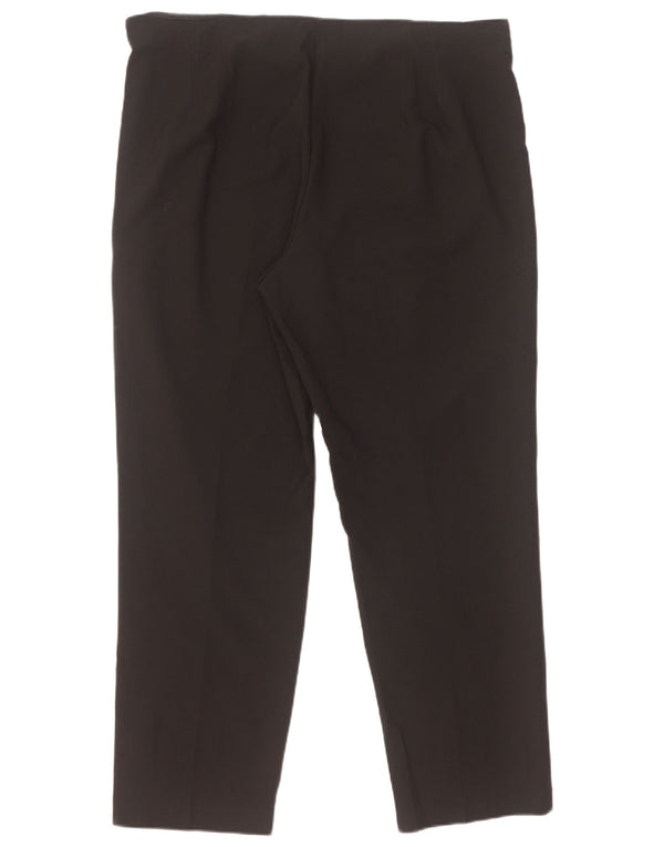 Pantaloni casual dritti da donna Marks & Spencer UK 18 XL W38 L28 neri