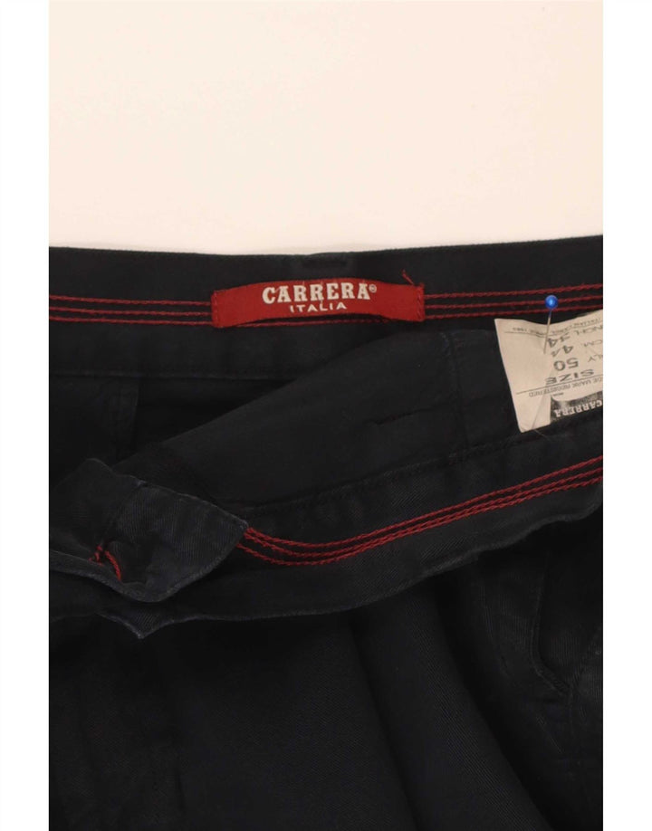 Pantaloni cargo dritti da uomo Carrera W34 L33 cotone blu navy