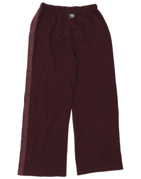 Pantaloni da tuta con grafica da donna Umbro UK 14 Large Bordeaux Poliestere