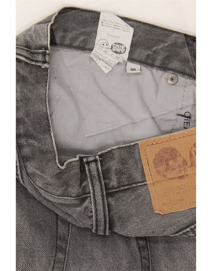 Pantaloncini di jeans da uomo economici Monday medi W30 cotone grigio