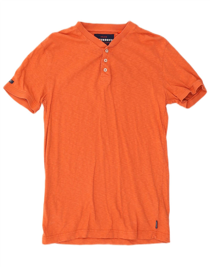 T-shirt da uomo Superdry Top in cotone arancione medio
